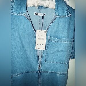 Zara Women's Denim Jumpsuit